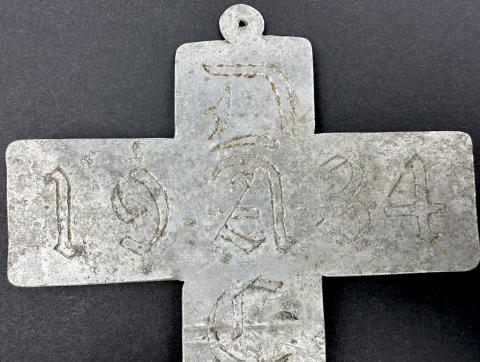 Concentration Camp DACHAU inmate handmade cross early 1934 PRIEST Concentration Camp DACHAU inmate handmade cross early 1934 PRIEST