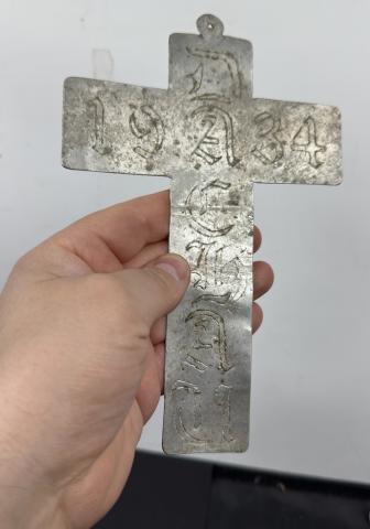 Concentration Camp DACHAU inmate handmade cross early 1934 PRIEST Concentration Camp DACHAU inmate handmade cross early 1934 PRIEST