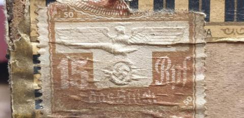 CONCENTRATION CAMP DACHAU KOMMANDOD stamp Third Reich eagle seal