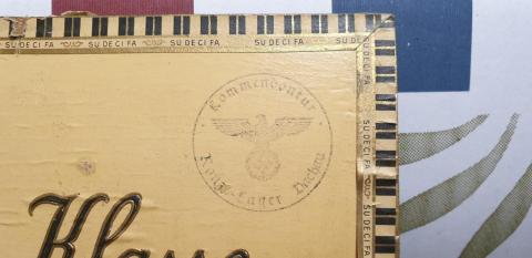 CONCENTRATION CAMP DACHAU KOMMANDOD stamp Third Reich eagle seal