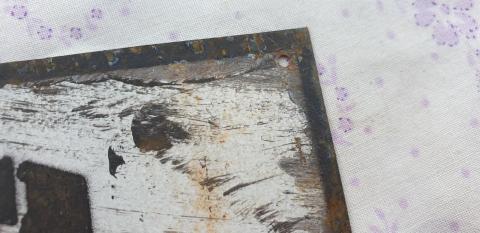 Concentration camp SUBCAMP AUSCHWITZ toilet wall sign LATRINE