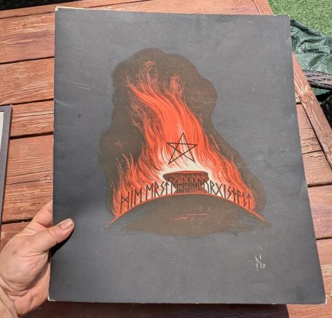 original genuine WAFFEN SS BOOK HEINRICH HIMMLER HANDMADE SIGNATURE autograph signed COA