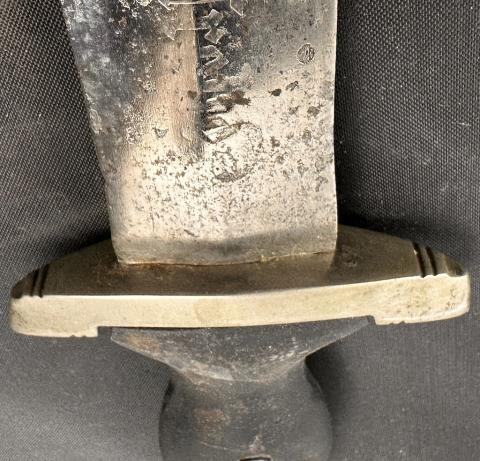 early combat anodized M33 Waffen SS dagger with district number RZM Solingen Boker Eickhorn