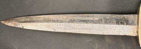 early combat anodized M33 Waffen SS dagger with district number RZM Solingen Boker Eickhorn
