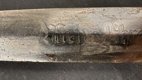 early combat anodized M33 Waffen SS dagger with district number RZM Solingen Boker Eickhorn