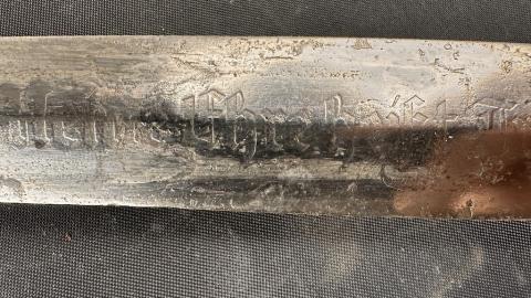 early combat anodized M33 Waffen SS dagger with district number RZM Solingen Boker Eickhorn
