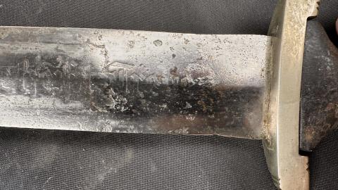 early combat anodized M33 Waffen SS dagger with district number RZM Solingen Boker Eickhorn