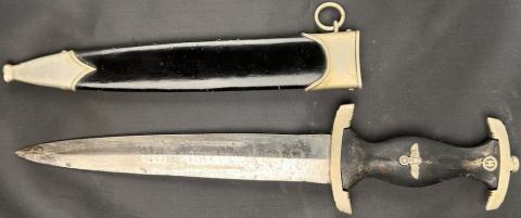 WW2 German Nazi early combat anodized M33 Waffen SS dagger RZM Solingen Boker Eickhorn
