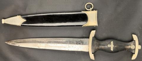 WW2 German Nazi early combat anodized M33 Waffen SS dagger RZM Solingen Boker Eickhorn