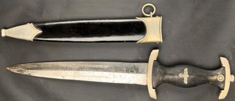 WW2 German Nazi early combat anodized M33 Waffen SS dagger RZM Solingen Boker Eickhorn