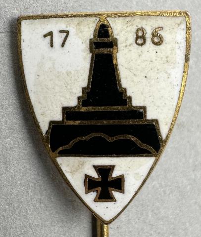Germany WW1 Prussia Lighthouse Kyffhauser 1786 Land Forces Veterans StickGermany WW1 Prussia Lighthouse Kyffhauser 1786 Land Forces Veterans Stickpin Marked Ges. Geschpin Marked Ges. Gesch