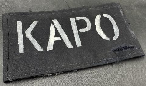 Ghetto Getto Jew Jewish police KAPO uniform removed armband original for sale