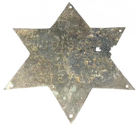 GETTO Star of David JUDISCHE POLIZEI Judischer Ordnungsdienst Jewish Police Ghetto