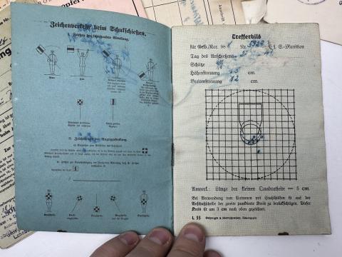 GROUPING Documents and ID from one soldier Panzer division Soldbuch Wehrpass iron cross award etc