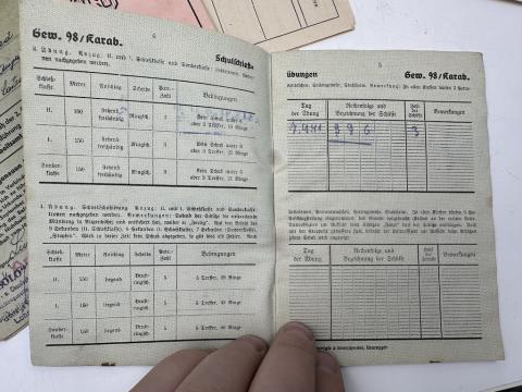 GROUPING Documents and ID from one soldier Panzer division Soldbuch Wehrpass iron cross award etc