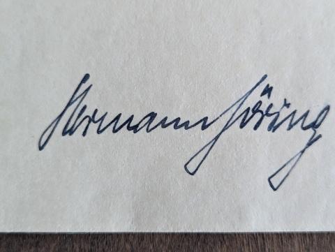 original HANDMADE SIGNED ADOLF HITLER HERMANN GOERING signature autograph original HANDMADE SIGNED ADOLF HITLER HERMANN GOERING signature autograph
