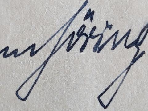 original HANDMADE SIGNED ADOLF HITLER HERMANN GOERING signature autograph original HANDMADE SIGNED ADOLF HITLER HERMANN GOERING signature autograph