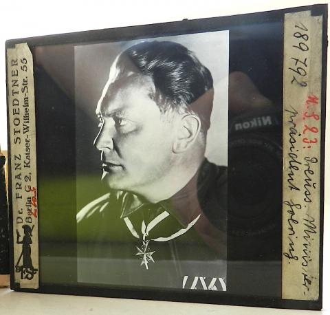Hermann Göring original glass slide negative known photo made by Dr. Stoedtner, Berlin