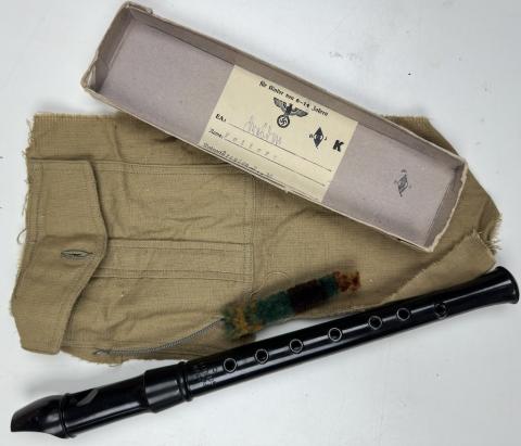 Hitler Youth grouping flute musical gear personal original marked uniform tunic