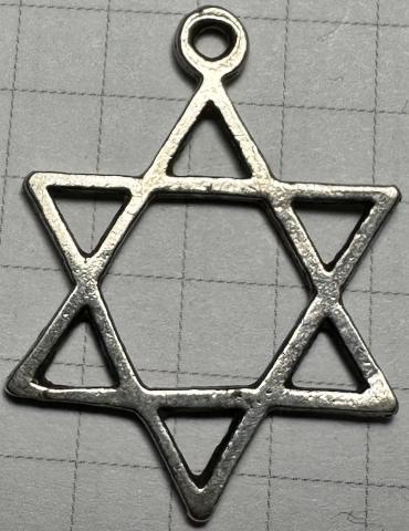 Holocaust Ghetto Getto Jew Jewish STAR OF DAVID pendant WW2 period