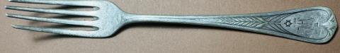 Holocaust Jew Jewish Ghetto Getto STAR OF DAVID silverware fork with initials
