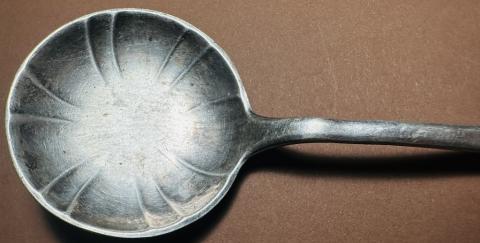 Holocaust Jew Jewish Ghetto Getto STAR OF DAVID silverware large soup spoon Holocaust Jew Jewish Ghetto Getto STAR OF DAVID silverware large soup spoon