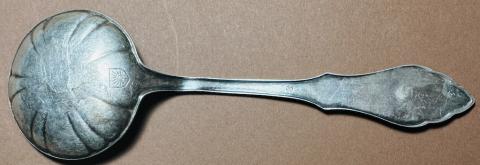 Holocaust Jew Jewish Ghetto Getto STAR OF DAVID silverware large soup spoon Holocaust Jew Jewish Ghetto Getto STAR OF DAVID silverware large soup spoon