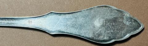 Holocaust Jew Jewish Ghetto Getto STAR OF DAVID silverware large soup spoon Holocaust Jew Jewish Ghetto Getto STAR OF DAVID silverware large soup spoon