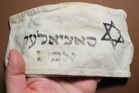 Holocaust Jew Jewish Star of David Hebrew armband Ghetto Getto Lodz