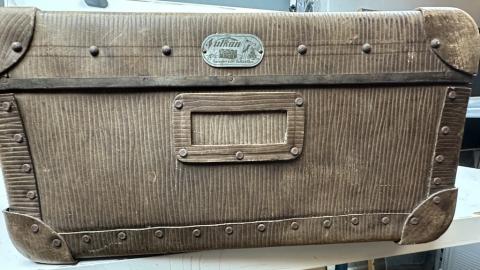 Jewish Jews DEPORTATION OF GHETTO STAR OF DAVID suitcase with name address ID Getto Concentration Camp Holocaust
