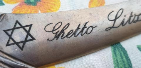 JEWISH LODZ Litzmannstadt Ghetto survivor Commemorative letter opened named