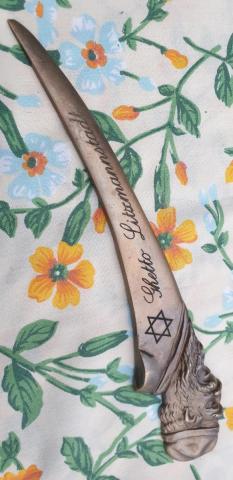JEWISH LODZ Litzmannstadt Ghetto survivor Commemorative letter opened named