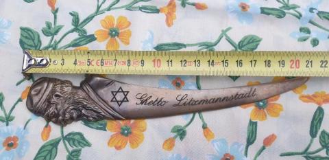 JEWISH LODZ Litzmannstadt Ghetto survivor Commemorative letter opened named