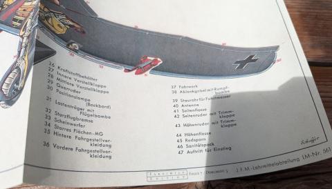JUNKER JU 87 STUKA LUFTWAFFE German dive bomber ground-attack aircraft poster from a magazine