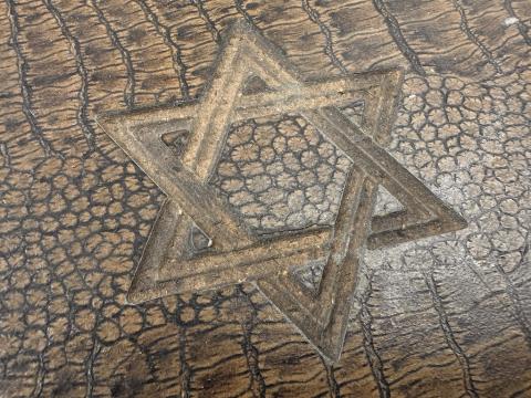 Star of David Theresienstadt Ghetto silverware jew jewish Czech Teresin camp