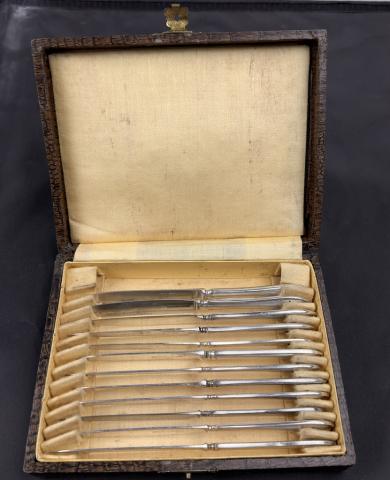 Star of David Theresienstadt Ghetto silverware jew jewish Czech Teresin camp