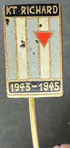 KT-Richard concentation camp stickpin stick pin Czech Jew Jewish