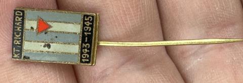 KT-Richard concentation camp stickpin stick pin Czech Jew Jewish