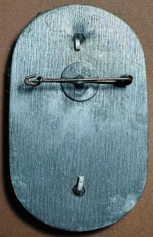 LEIPZIG SA Brigade 1935 1936 early paramilitary Third Reich shield badge award