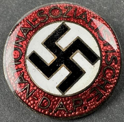 nice WW2 German Nazi Third Reich party NSDAP membership pin by rzm m1/34