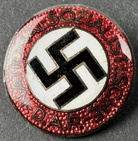 nice WW2 German Nazi Third Reich party NSDAP membership pin by rzm m1/34