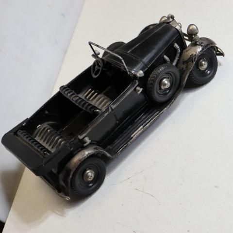 NSDAP Fuhrer Adolf hitler car toy MERCEDES 770 K Tippco 1935 Tin Lithographed Windup WW2 German