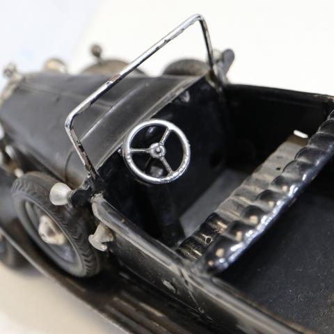 NSDAP Fuhrer Adolf hitler car toy MERCEDES 770 K Tippco 1935 Tin Lithographed Windup WW2 German