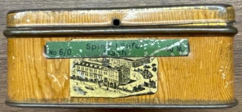 Old German box Arno Loos iron cross eagle case ringlaufer-fabrik