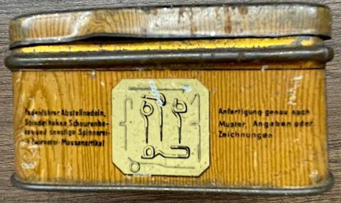 Old German box Arno Loos iron cross eagle case ringlaufer-fabrik