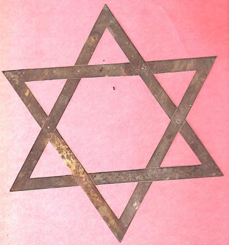 ANTISEMITIC STAR OF DAVID Jewish jew original anti propaganda Holocaust