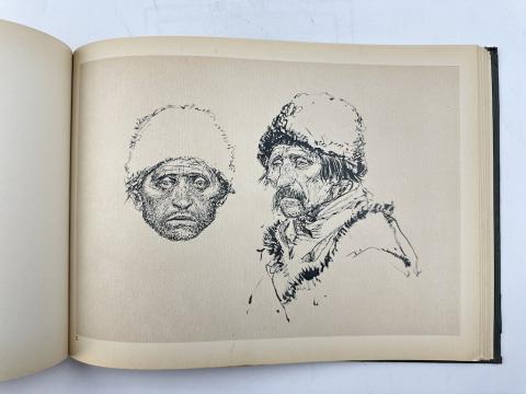 Totentanz in Polen WW2 book sniper Wilhelm Petersen drawings war period 1940