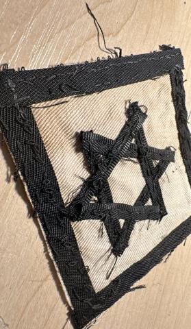 Jewish Star of David Badge Jew Romania roma authentic for sale etoile patch