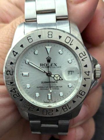 ROLEX WATCH Perpetual date SUBMARINER superlative chronometer Officially certified swiss working waterproof 1000ft