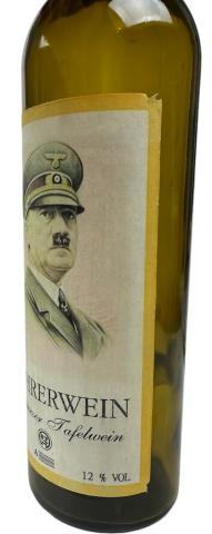 SCARCE WW2 German Nazi Adolf Hitler Fuhrer wine bottle AH Fuhrerwein